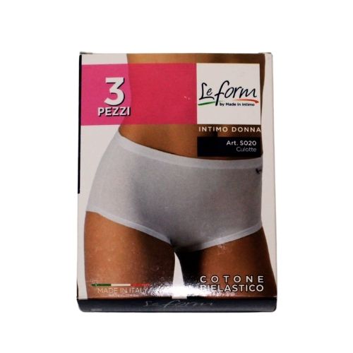 Culotte donna in cotone bielastico – Le Form (Confezione 3 pezzi)