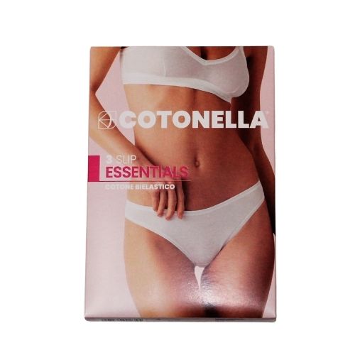 Slip donna in cotone bielastico – Cotonella Essentials 3 pezzi