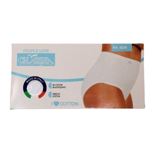 Slip Donna in Cotone Elasticizzato – Chairina- Bianco