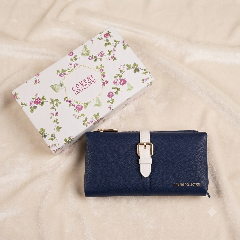 Portafoglio Donna Coveri Collection con Chiusura Decorativa