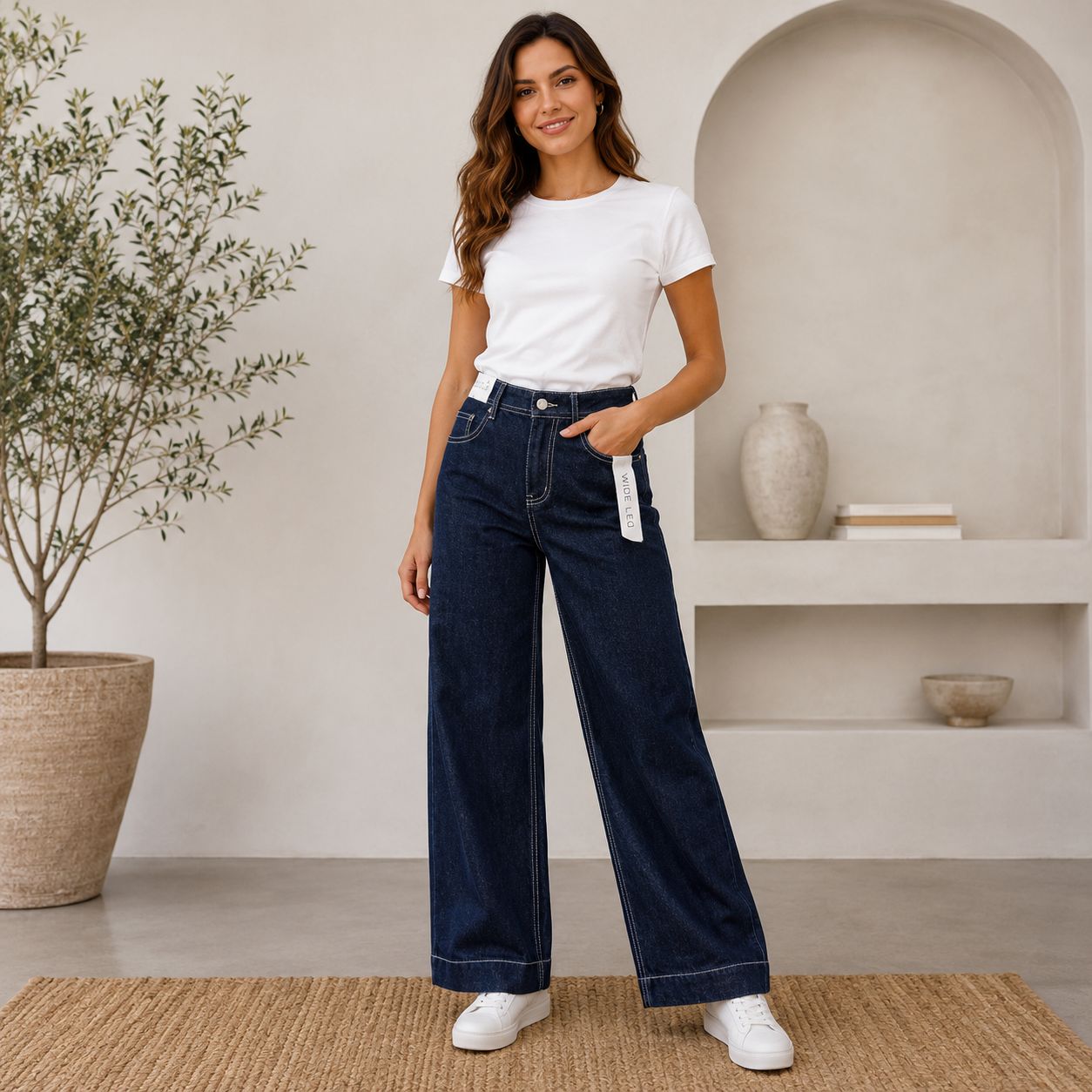 Jeans Donna Largo blu