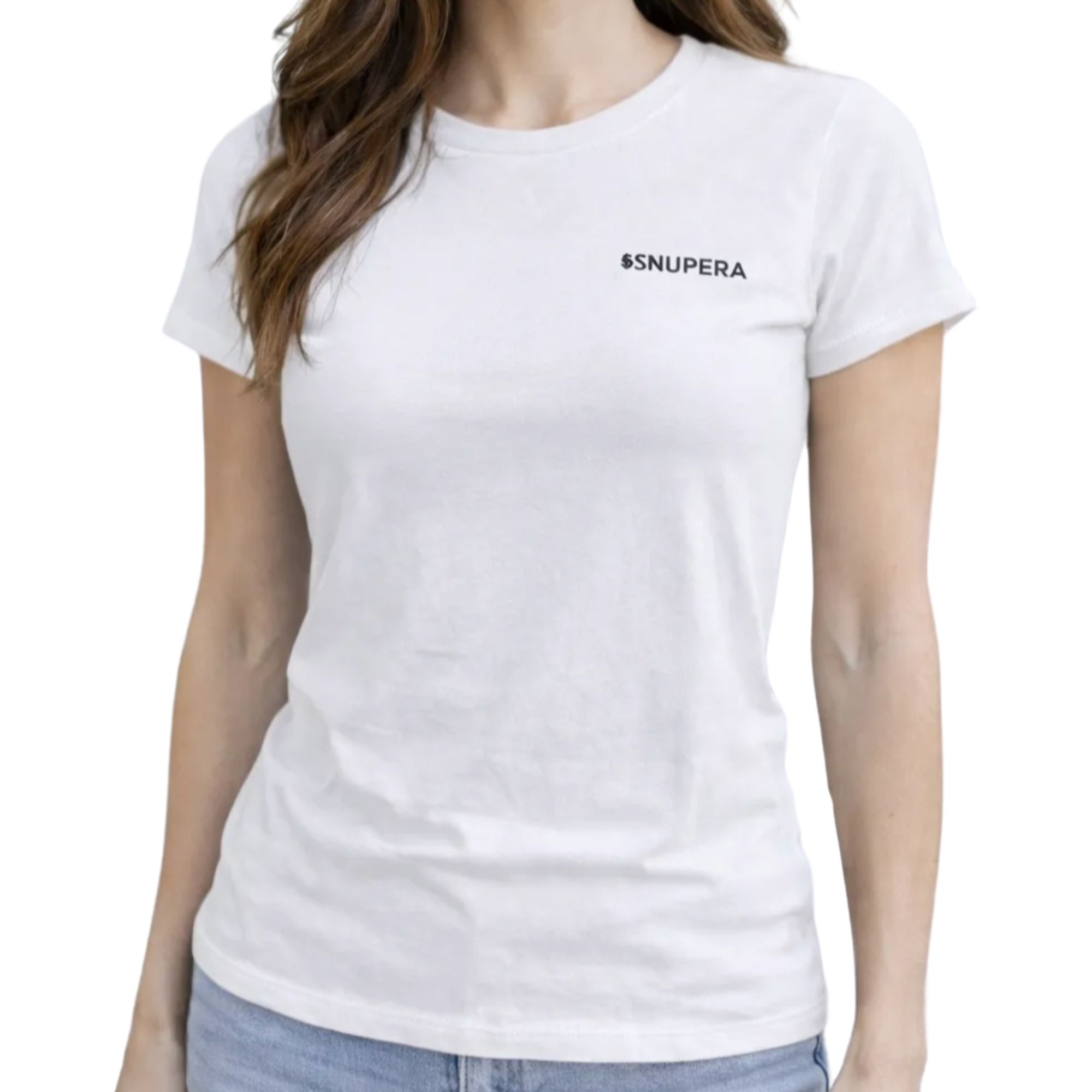 T-Shirt Bianca Donna con Logo SUPERGA