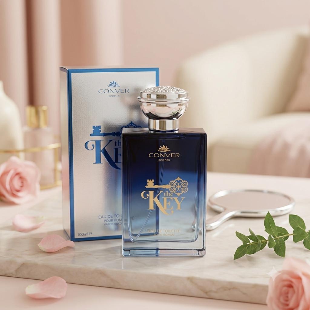CONVER Scents “The Key” Eau de Toilette Uomo 100ml – Profumo Maschile Elegante e Sensuale