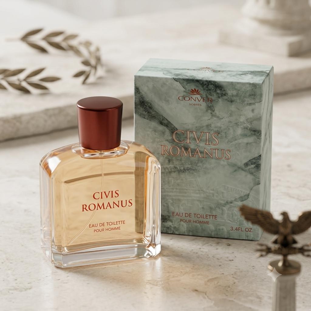 CONVER Scents “Civis Romanus” Eau de Toilette Uomo 100ml – Profumo Maschile Classico e Deciso